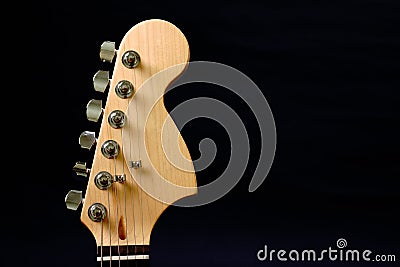 Guitar headstock Stock Photo