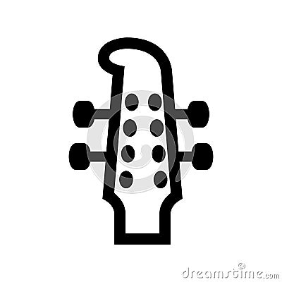 guitar headstocks icon or logo isolated sign symbol vector illustration Vector Illustration