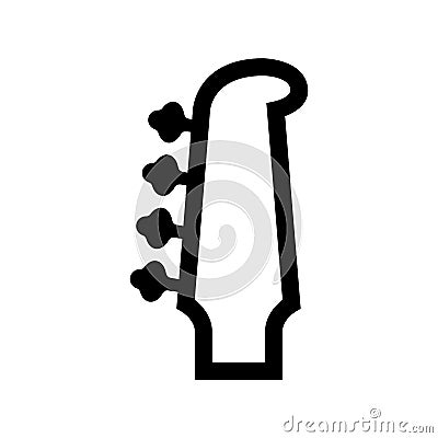 guitar headstocks icon or logo isolated sign symbol vector illustration Vector Illustration