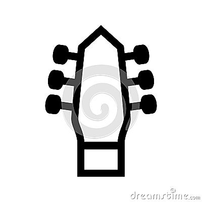 guitar headstocks icon or logo isolated sign symbol vector illustration Vector Illustration