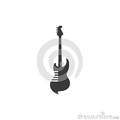 Guitar logo Vector Illustration