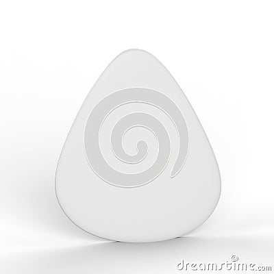 Guitar Pick Mock Up On Isolated White Background Stock Photo