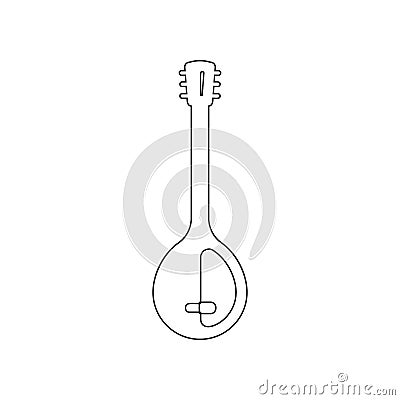 Guitar Phin icon. Element of zoo for mobile concept and web apps icon. Outline, thin line icon for website design and development Stock Photo