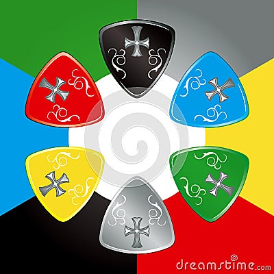 Guitar Pick Vector Illustration