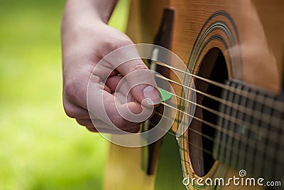 Guitar pick Stock Photo