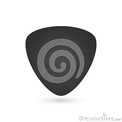 Guitar pick icon, vector illustration isolated on white background. Cartoon Illustration