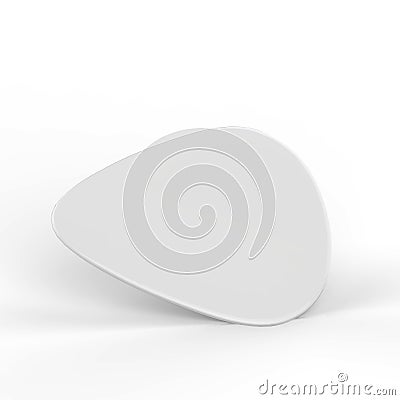 Guitar Pick Mock Up On Isolated White Background Stock Photo