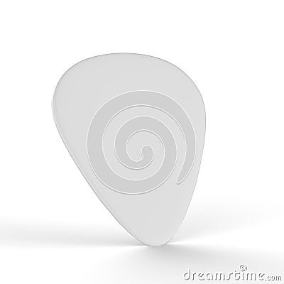 Guitar Pick Mock Up On Isolated White Background Stock Photo