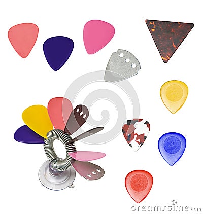 Guitar picks Stock Photo