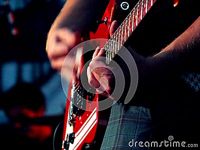 Guitar Player Stock Photo