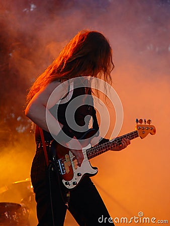 Guitar Player Stock Photo