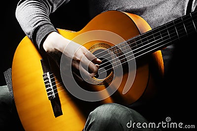 Guitar player Stock Photo