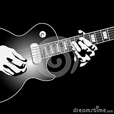 Guitar player Vector Illustration