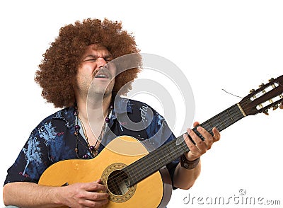 Guitar player Stock Photo