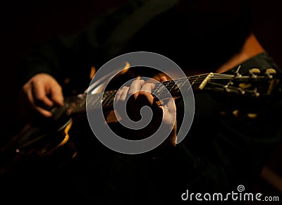 Guitar player Stock Photo