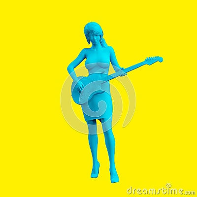 Guitar Player Stock Photo