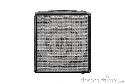 Guitar Power Amplifier isolated on white background Stock Photo