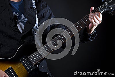 Guitar power chords Stock Photo