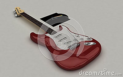 Guitar Stratocaster Stock Photo