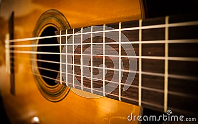 Guitar strings Stock Photo