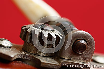 Guitar Tuning Peg Stock Photo