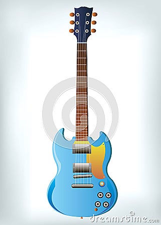 Guitar vector music musical acoustic rock Vector Illustration