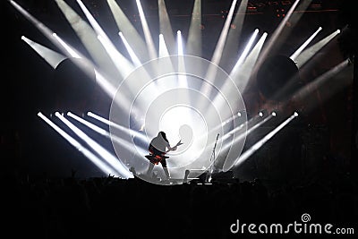 Guitarist on the stage Editorial Stock Photo