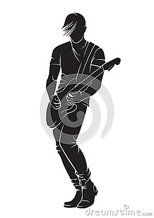 Guitarist Vector Illustration