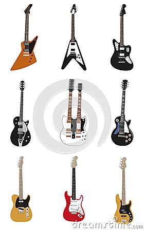 Guitars Vector Illustration