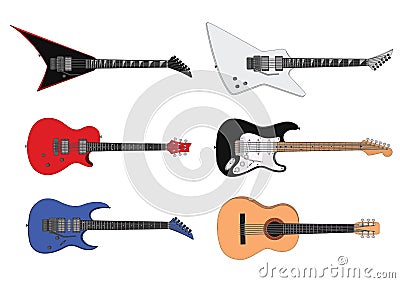 Guitars Vector Illustration