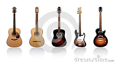 Guitars Vector Illustration