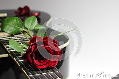 Guittar love Stock Photo