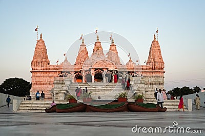 Swami Narayan temple in Gujarat, India Editorial Stock Photo