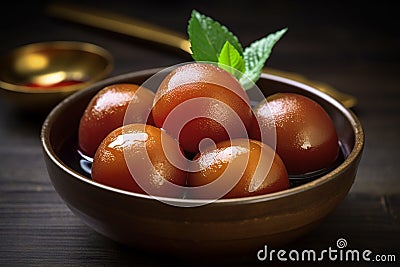 Gulab Jamun Sweet Stock Photo