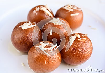 Gulab Jamun Stock Photo