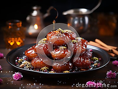 Gulab Jamun Stock Photo