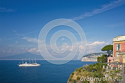 Gulf of Naples, Sorrento Italy Stock Photo