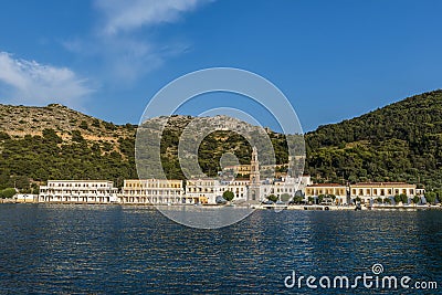 Gulf of Panormitis Stock Photo