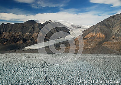 Gull Glacier Of Ellesmere Island Stock Photo