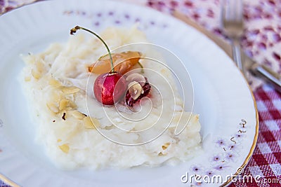 Gullac / Turkish Traditional Ramadan Dessert Stock Photo