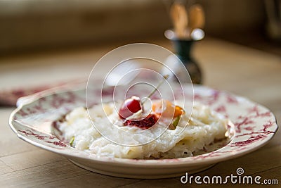 Gullac / Turkish Traditional Ramadan Dessert Stock Photo