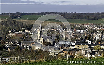 Gulpen, South Limburg, beautiful village to go hiking in all seasons of the year. Stock Photo