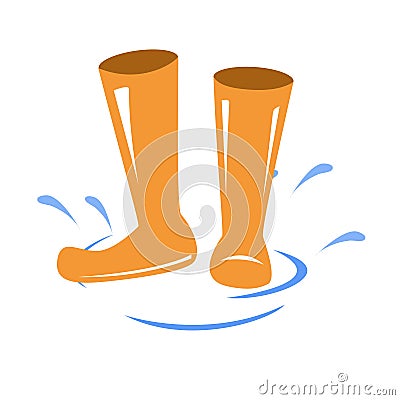 Gumboots . Wellington boots icon Stock Photo