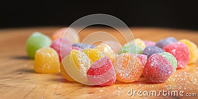 Gumdrops, candy, food, doces, goma de mascar. Stock Photo