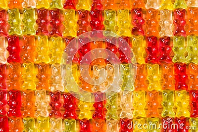 Gummi bears background Editorial Stock Photo