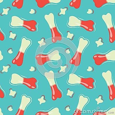 Colorful repetitive pattern background of gummy candies made of simple vector illustrations. Cartoon Illustration
