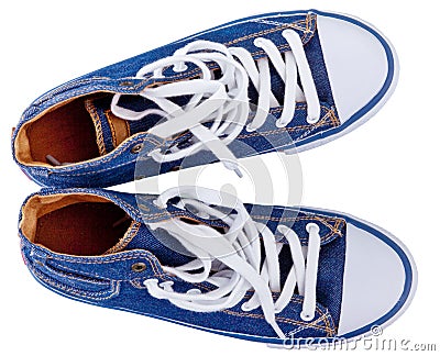 Gumshoes, tennis shoes Stock Photo