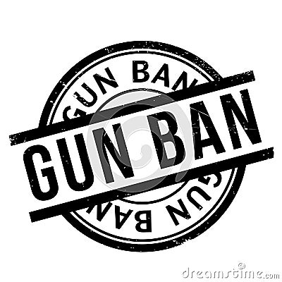 Gun Ban rubber stamp Stock Photo
