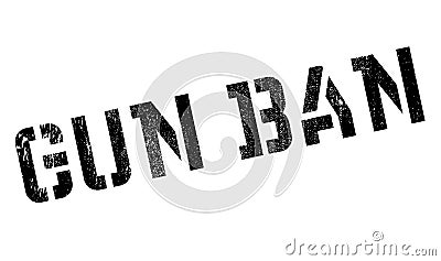 Gun Ban rubber stamp Stock Photo