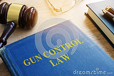 Gun control law in a court. Stock Photo